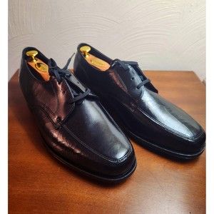 Mens Florsheim 23614 Black Textured Leather Dress Shoes Size 10 1/2 Brand New